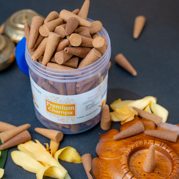 Premium Champa Incense Cones – Jar