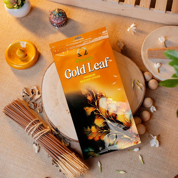Gold Leaf Premium Incense Sticks Zipper pouch