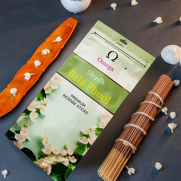 Shudh Bela Phool Premium Incense Sticks Zipper Pouch