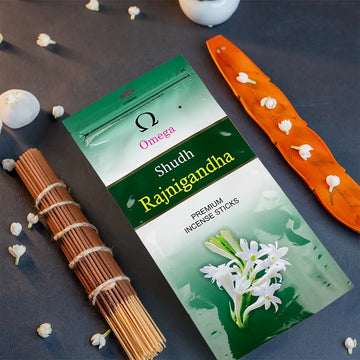 Shudh Rajnigandha Premium Incense Sticks Zipper Pouch