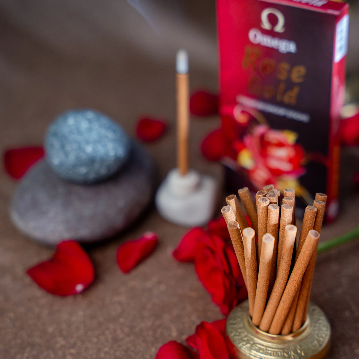Dhoop Sticker Rose Gold Premium Bambooless Dhoop Sticks