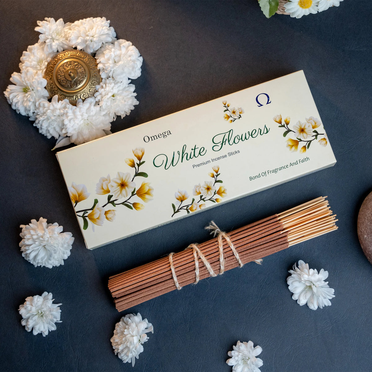 Incesce Sticks White Flowers Premium Incense Sticks